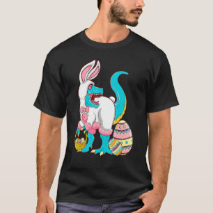 Vrolijke paasbunny t rex met eierstokken t-shirt