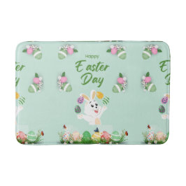 Vrolijke paasdag - grappige Bunny en paashaas Badmat
