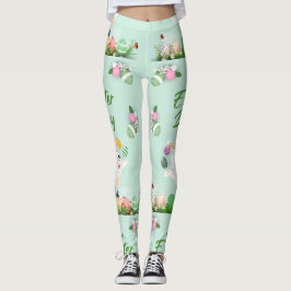 Vrolijke paasdag - grappige Bunny en paashaas Leggings