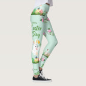 Vrolijke paasdag - grappige Bunny en paashaas Leggings (Rechts)