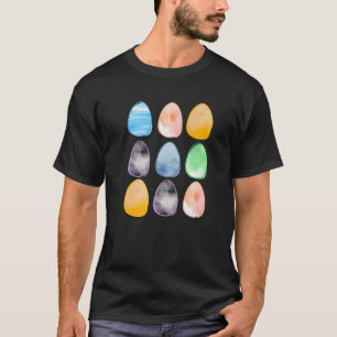 Vrolijke paasdag met paaseieren en paasbundelspam t-shirt