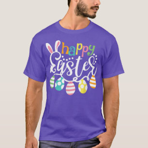 Vrolijke paasdag paaseieren voor meisjes t-shirt