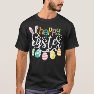Vrolijke paasdag paaseieren voor meisjes t-shirt