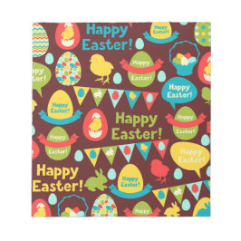 Vrolijke paasdag - patroonbundel en paasrooster notitieblok