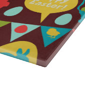 Vrolijke paasdag - patroonbundel en paasrooster snijplank (Hoek)