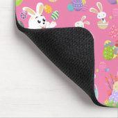 Vrolijke paasdag - Pattern Funny Bunny and Eggs Muismat (Hoek)