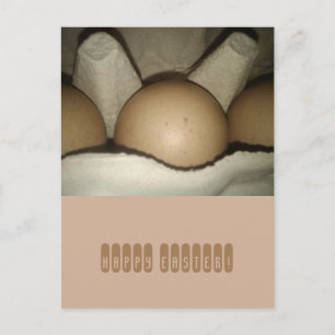 Vrolijke paaseieren in kartonnen doosje feestdagenkaart