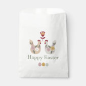 Vrolijke paaseieren met sjablonen, bloemen, kippen bedankzakje (Voorkant)