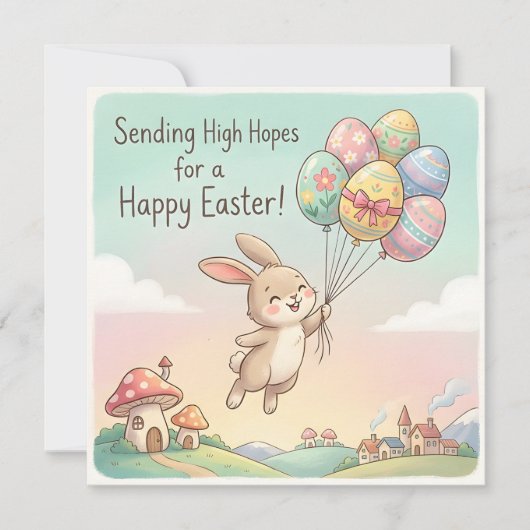 Vrolijke paasgroet kaart (Voorkant)