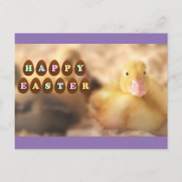 Vrolijke paasgroeten van het Kute Ducking Feestdagenkaart