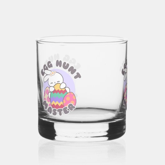 Vrolijke paashaas omhelzing - 'Egg Hunt Master' Whisky Glas (Voorkant)