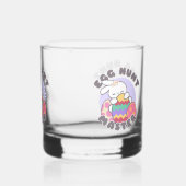 Vrolijke paashaas omhelzing - 'Egg Hunt Master' Whisky Glas (Achterkant)