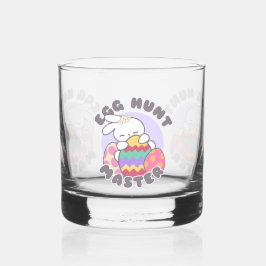 Vrolijke paashaas omhelzing - 'Egg Hunt Master' Whisky Glas