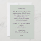 Vrolijke Paashaas Waterverf schilderij Feestdagenkaart (Achterkant)