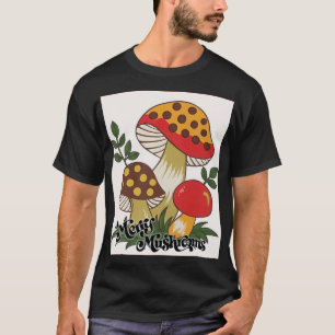 vrolijke paddenstoelen t-shirt