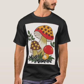 vrolijke paddenstoelen t-shirt