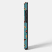 Vrolijke paddestoel Natuur Lover Pattern (Blauw Bl iPhone Hoesje (Linkerkant)