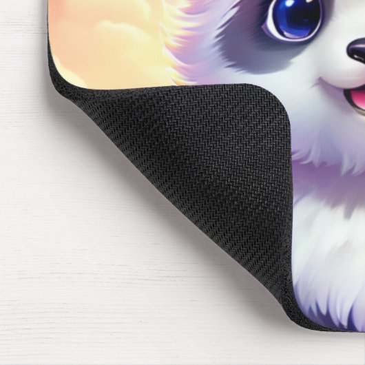 Vrolijke Panada, regenbogen, vlinders en bloemen Muismat (Hoek)