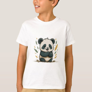 vrolijke panda t-shirt