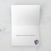 Vrolijke Pasen Bunnies & Eieren personaliseren Naa Kaart (Binnen)