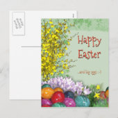Vrolijke Pasen en grote eieren;-) Feestdagenkaart (Voorkant / Achterkant)
