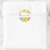 vrolijke Pasen kleurrijke stickers (Tas)