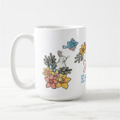 Vrolijke Pasen met Persoonlijke Naam Koffiemok (Links)