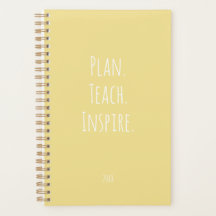 Vrolijke Pastel Gele Motiverende Schrift Lerares