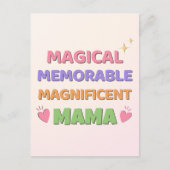 Vrolijke pastel magische mama Moederdag Feestdagenkaart (Voorkant)