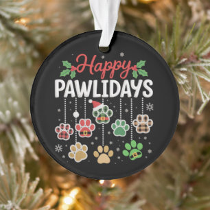 Vrolijke Pawlidays Grappige Kersthond Poot Kerst H Ornament