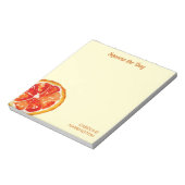 Vrolijke Persoonlijke Citrus Squeeze de Dag Notitieblok (Linkerzijde)