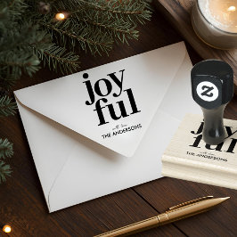 Vrolijke Persoonlijke Kerstmis Rubberstempel