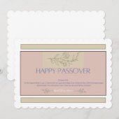 vrolijke Pesach-geschrift Kaart (Voorkant / Achterkant)