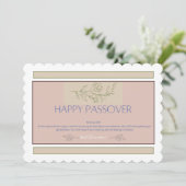 vrolijke Pesach-geschrift Kaart (Staand voorkant)