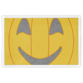 Vrolijke pompoen kostuum ontwerp Halloween Sinaasa Acryl Dienblad