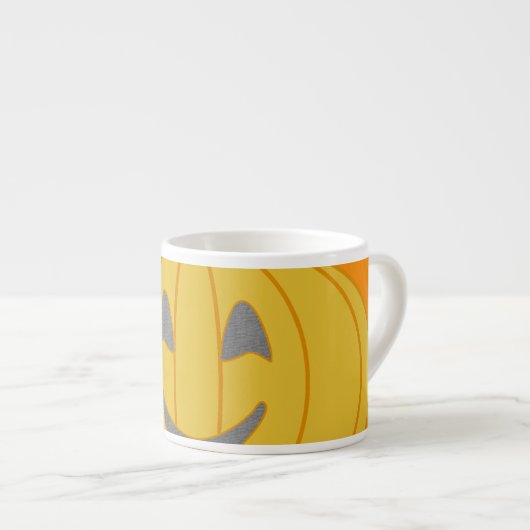 Vrolijke pompoen kostuum ontwerp Halloween Sinaasa Espresso Kop (Voorkant rechts)