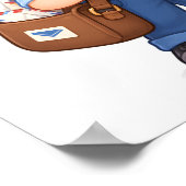 Vrolijke Postbode Poster (Hoek)