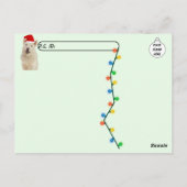 Vrolijke postcrossing van kristal de husky hond briefkaart (Achterkant)