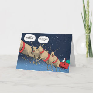 Vrolijke Prancer Feestdagen Kaart