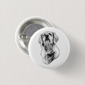 Vrolijke print, stippenparade ronde button 3,2 cm (Voorkant /achterkant)