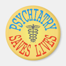 Vrolijke pro-psychiatrie magneet