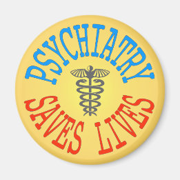 Vrolijke pro-psychiatrie magneet