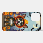 Vrolijke Pup in Halloween-trui Vreugde Case-Mate iPhone Case (Achterkant (horizontaal))