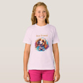 Vrolijke Pup Met Expressieve Ogen T-shirt (Voorkant volledig)