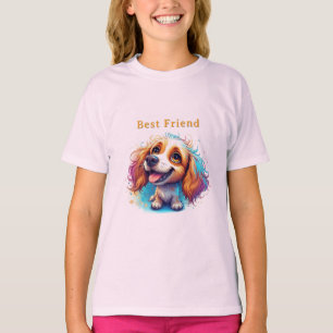 Vrolijke Pup Met Expressieve Ogen T-shirt