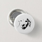 Vrolijke Puppy Badge Ronde Button 3,2 Cm (Voorkant /achterkant)