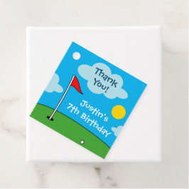 Vrolijke putt mini golf kinderen Verjaardagsfeest Bedankjes Labels