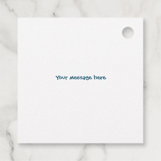 Vrolijke putt mini golf kinderen Verjaardagsfeest Bedankjes Labels (Achterkant)