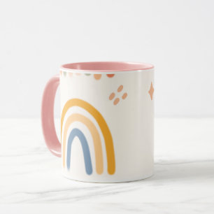 Vrolijke Regenboog Doodle Mok Ontwerp