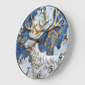 Vrolijke Reindeer Holiday Magic Grote Klok (Hoek)